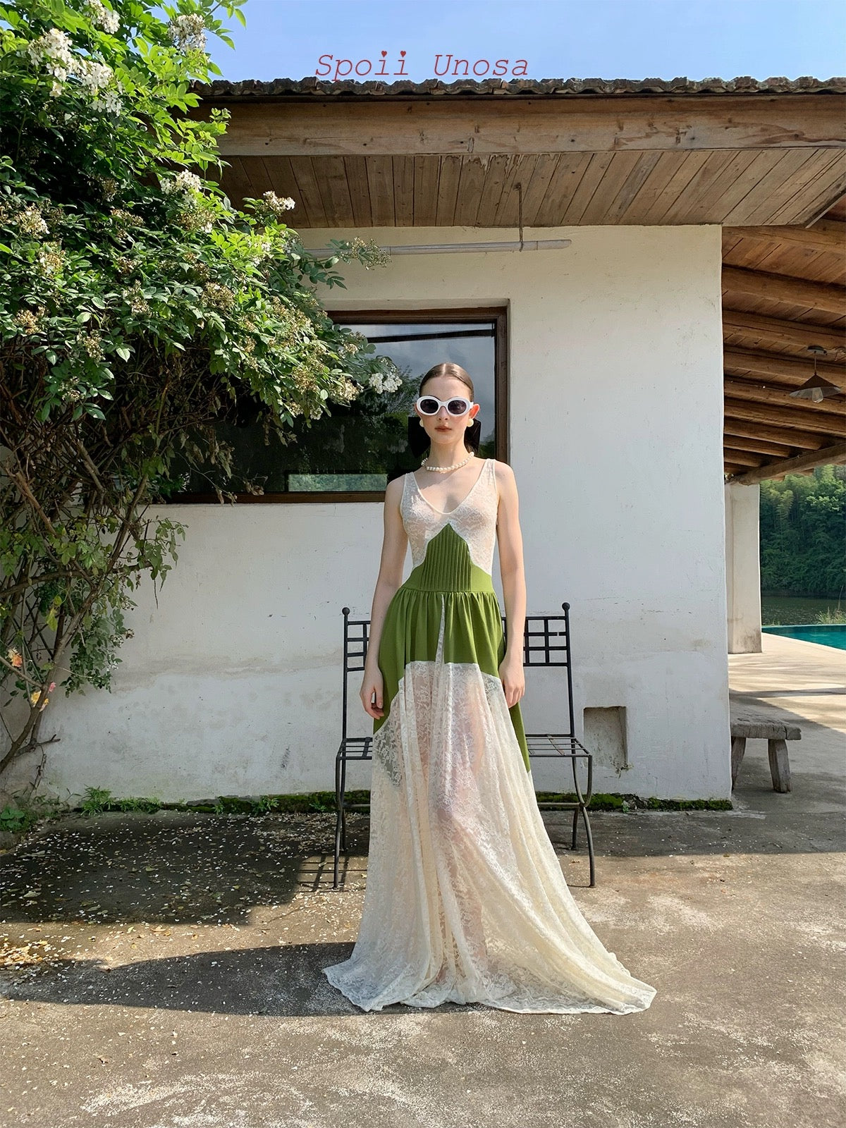 Get trendy with [SPOII UNOSA] Cottage Fairy Tale Lace Dress Holiday Dress Gown -  available at Peiliee Shop. Grab yours for $86 today!