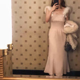 Get trendy with Mon Chérie Belle Charm Satin Midi Dress Evening Dress Christmas - Dresses available at Peiliee Shop. Grab yours for $36 today!