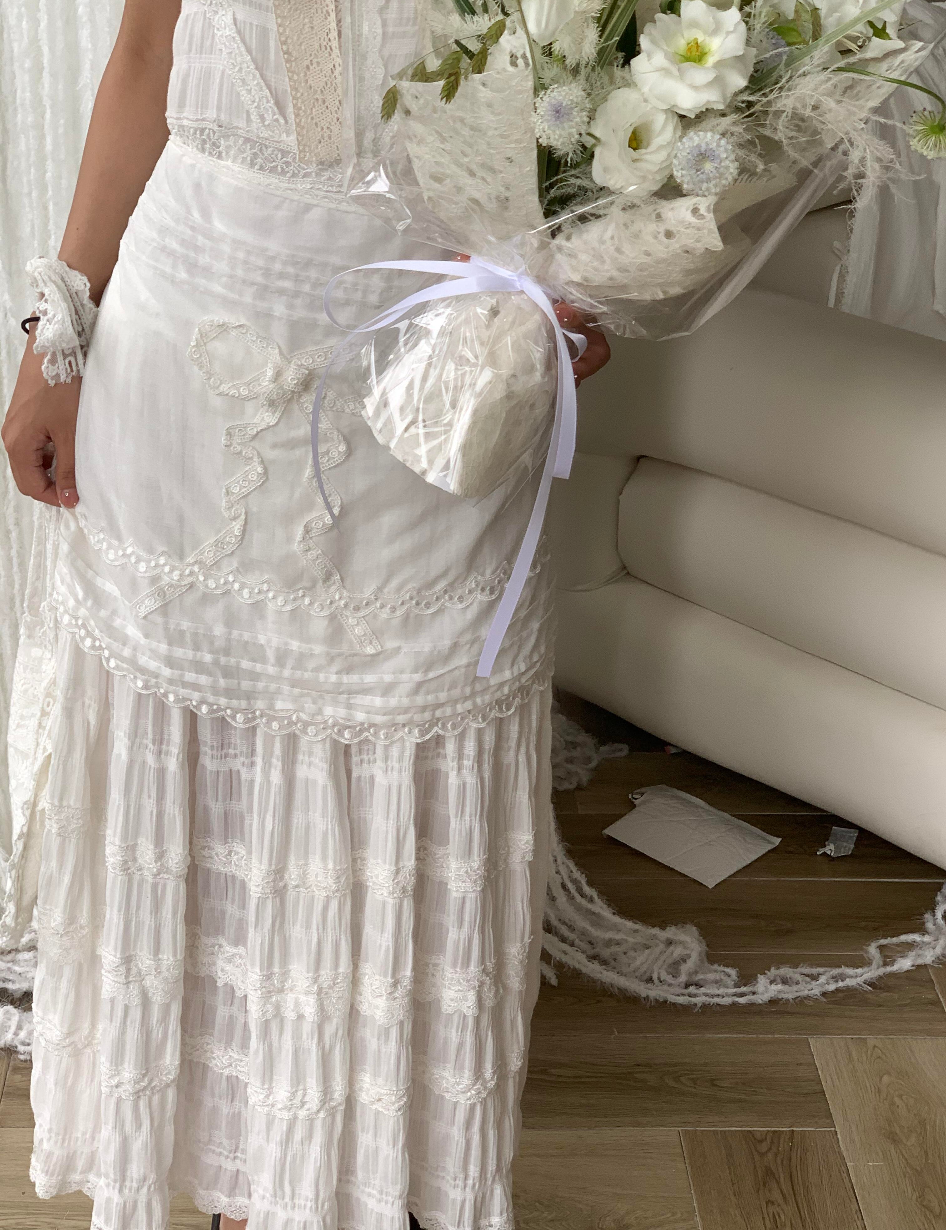 Get trendy with [Tailor Made] Sakura Cottage Handmade Cotton Dress -  available at Peiliee Shop. Grab yours for $39 today!