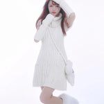 Get trendy with Rose Island Soft Snow White Princess Knitting Dress with removable collar Christmas - Dresses available at Peiliee Shop. Grab yours for $69 today!