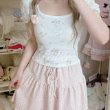 Get trendy with Floral Garden cotton shirt - Crop Top available at Peiliee Shop. Grab yours for $18.60 today!