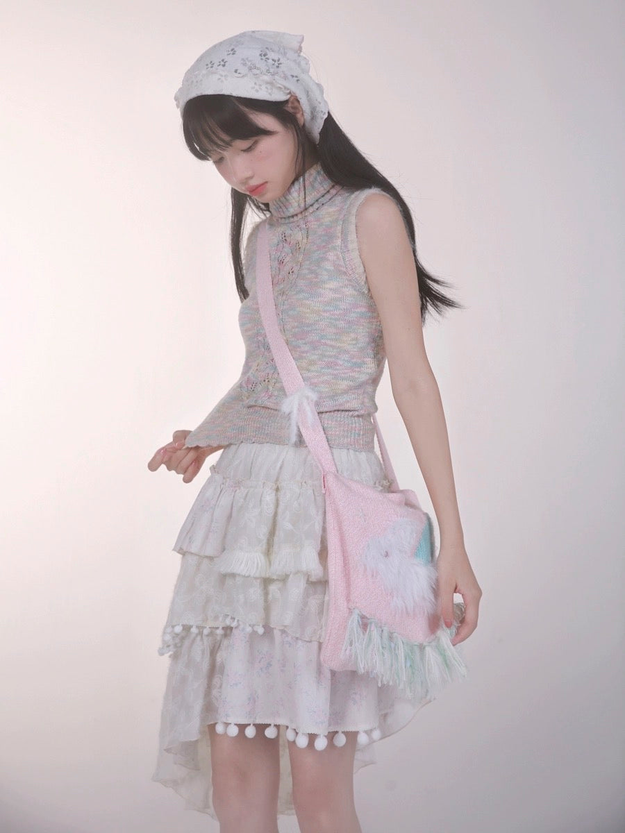 Get trendy with [Rose Island] Bunny Elf Crossbody Bag -  available at Peiliee Shop. Grab yours for $38 today!