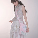 Get trendy with [Rose Island] Bunny Elf Crossbody Bag -  available at Peiliee Shop. Grab yours for $38 today!