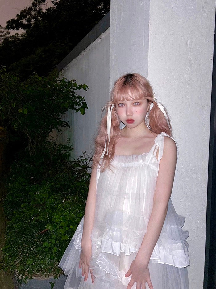 Get trendy with [August Unicorn] Angelic Mist Handmade Outer Dress - Dresses available at Peiliee Shop. Grab yours for $116 today!