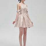 Fa Sogno Floral Ballerina Mini Dress