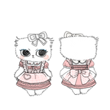 [Sold out forever — just here to be remembered ♡] Silly Solkatt Alice’s Little Melody Pink Gingham Apron Set