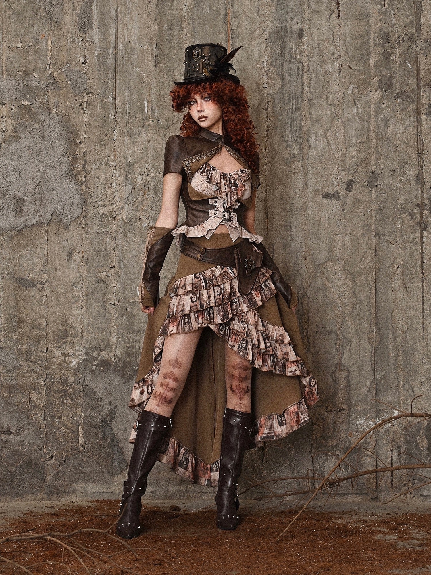 Get trendy with [Blood Supply] Dragon Era steampunk Skirt with waist bag -  available at Peiliee Shop. Grab yours for $45 today!