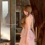 Get trendy with [Mummy Cat] Spring Sakura Rimantic Dress Set -  available at Peiliee Shop. Grab yours for $62 today!