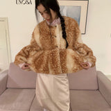 UNOSA Babydoll Fawn Deer Coat