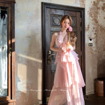 Get trendy with [Mummy Cat] Spring Sakura Rimantic Dress Set -  available at Peiliee Shop. Grab yours for $62 today!
