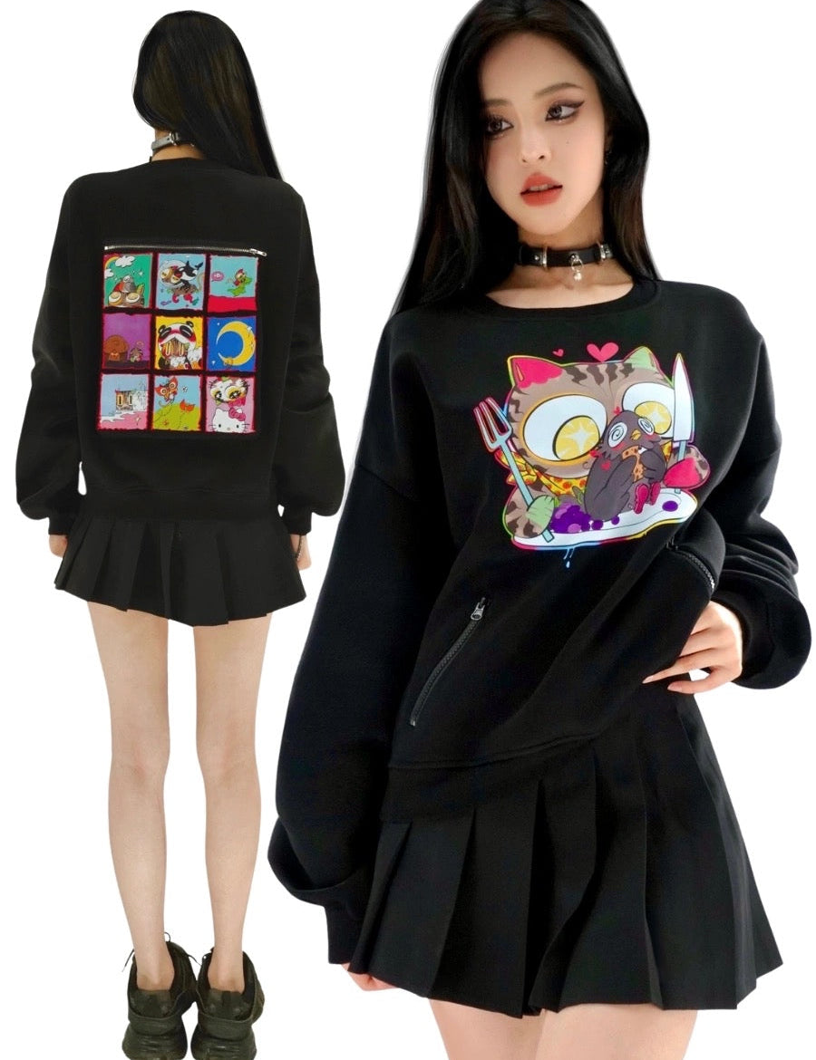 Get trendy with [Ricchie]Little Monster Cartoon Fleece Hoodie -  available at Peiliee Shop. Grab yours for $50.50 today!