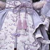 Get trendy with [Blood Supply] Dragon Wisteria Lolita Fashion Set Mini Skirt - Skirt available at Peiliee Shop. Grab yours for $59 today!