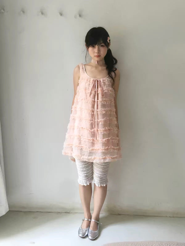SicAstra Flower Diary Petal Cloud Babydoll Dress