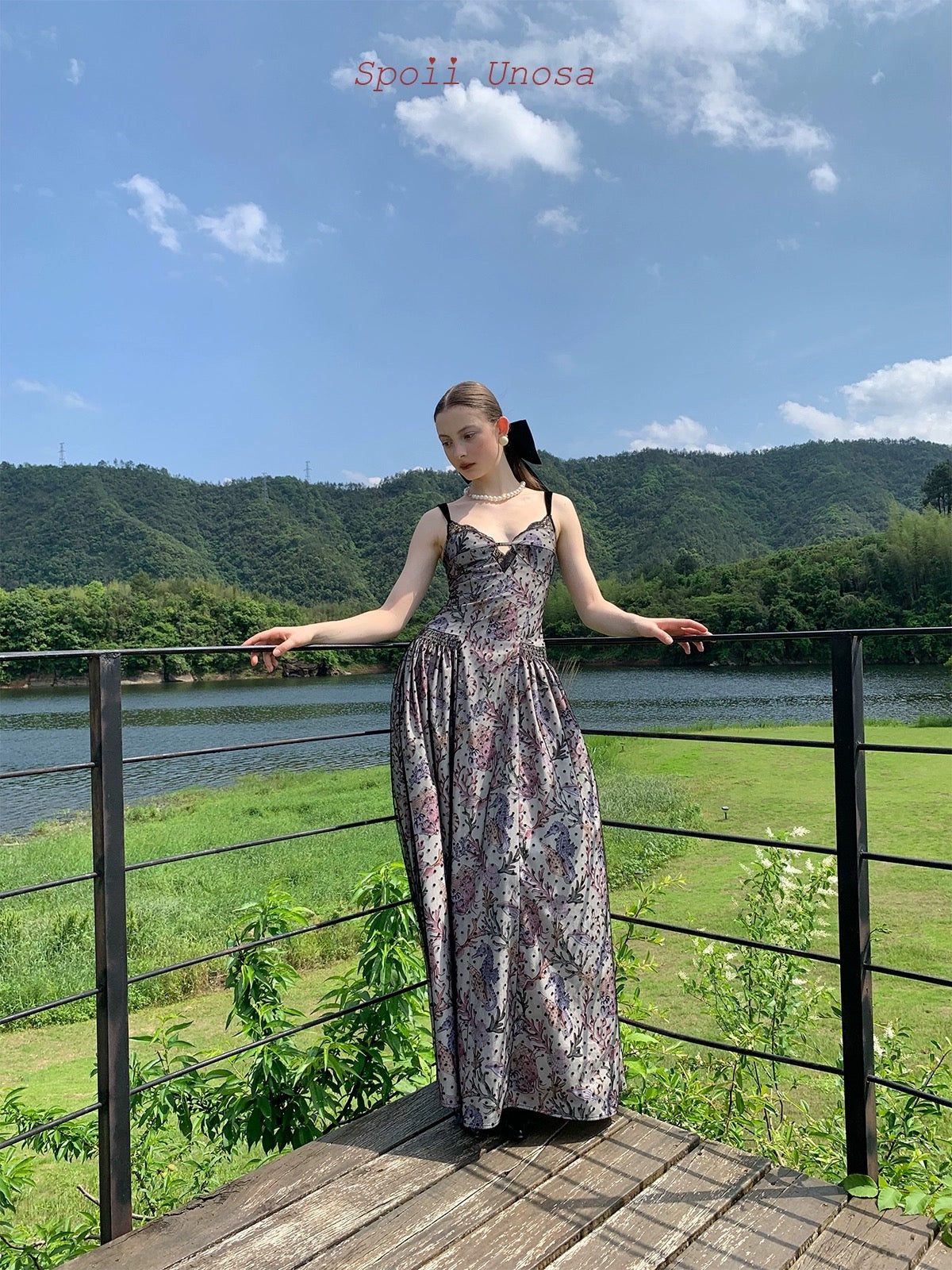 Get trendy with [SPOII UNOSA] Imperial Baroque French Lace Floral MIDI Dress Gown -  available at Peiliee Shop. Grab yours for $0.10 today!