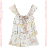 Rose Island Forest Tea Party Floral Top