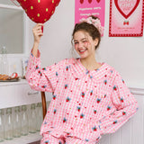 Sleepy Fairy Strawberry Cotton Pajamas Set
