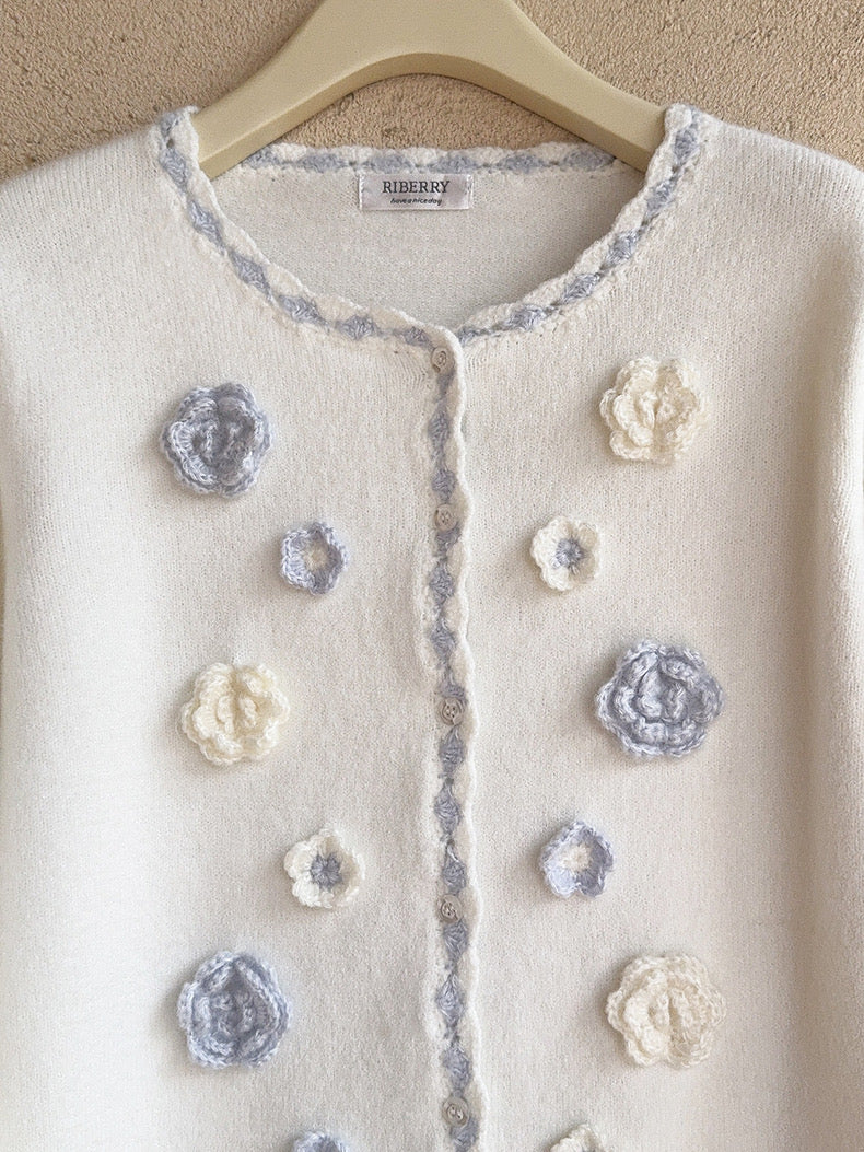 Get trendy with Snow White’s Floral Knitted Cardigan - Sweater available at Peiliee Shop. Grab yours for $23 today!