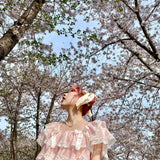 Get trendy with [August Unicorn] The blooming dream crop top and skirt set - Dresses available at Peiliee Shop. Grab yours for $116 today!