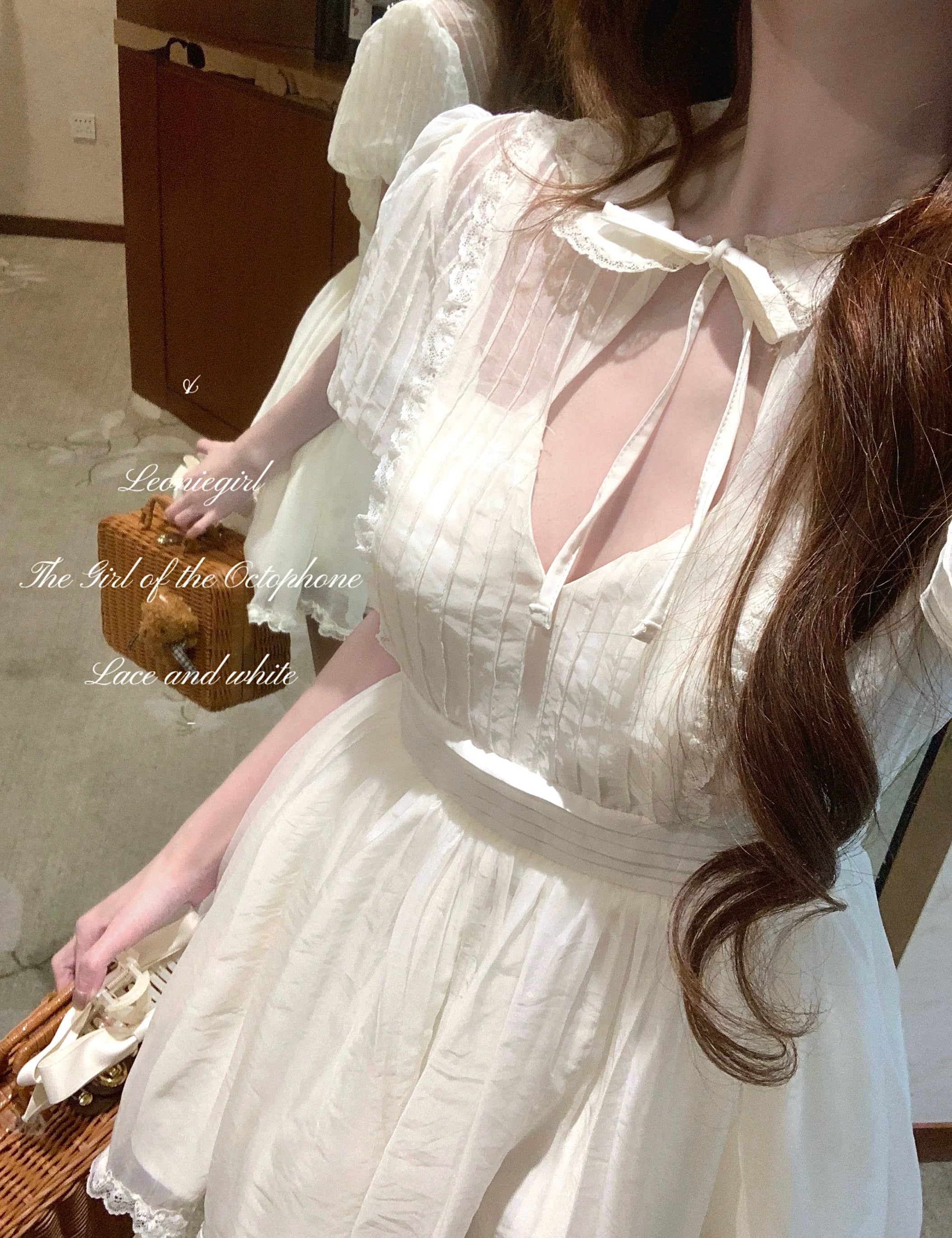 Leonie Girl Leonie Girl Lace Dream Peter Pan Collar Mini Dress