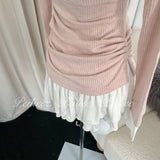 Get trendy with [Peiliee Design] Soft Girl Era 2 in 1 sweater mini dress - Apparel & Accessories available at Peiliee Shop. Grab yours for $45 today!