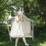 August Unicorn Sugar Doll Silk Cotton Blend A-line Dress