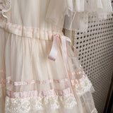 Sublunary Fake Heart Silk Dress Gown Set