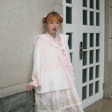 August Unicorn Pink Lace Oversized Sailor Girl Outer