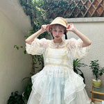 Get trendy with [August Unicorn] Angel Shell Princess transparent outer dress - Dresses available at Peiliee Shop. Grab yours for $105 today!