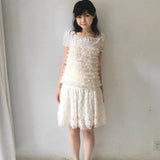 SicAstra Flower Diary Rose Floral Skirt
