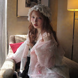 August Unicorn Pink Lace Oversized Sailor Girl Outer