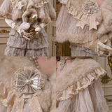 Blood Supply Winter Gala Faux Fur Cape