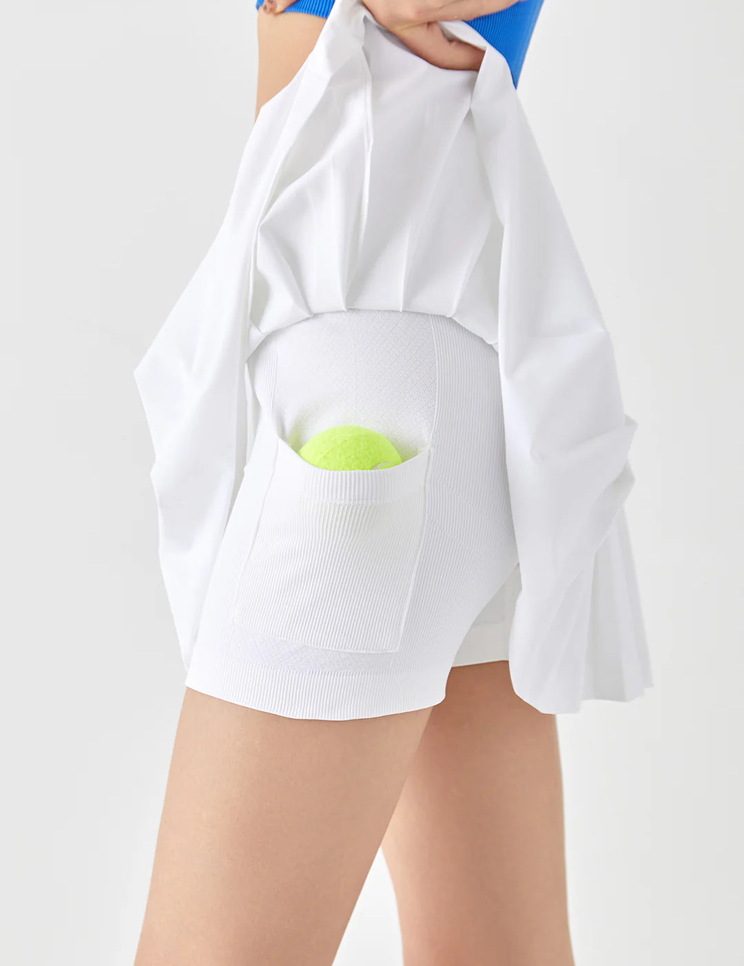 Get trendy with [Rexing x Peiliee Sport] Tennis Girl Seamless High-Waisted Pleated Skirt with Built-in Shorts -  available at Peiliee Shop. Grab yours for $36 today!