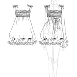 Cinnabun Midnight Rose Floral Dress