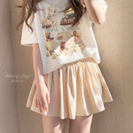Get trendy with Doll Dream Cotton Mini Skirt with sweatshorts inside -  available at Peiliee Shop. Grab yours for $18 today!