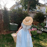 [Maßgeschneidert] By The Sea Cottage Handgemachtes Baumwollkleid
