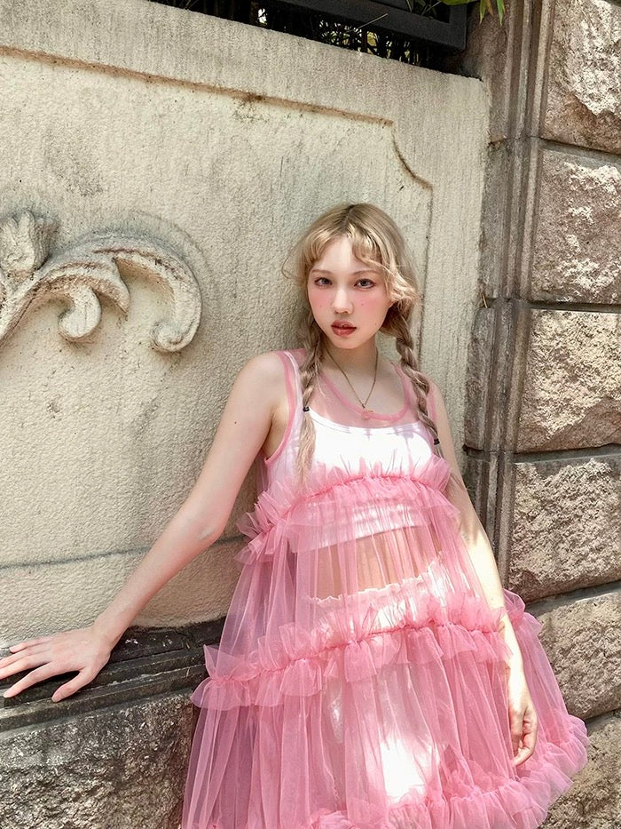 Get trendy with [August Unicorn] I’m not just a girl - transparent outer mini dress Christmas - Dresses available at Peiliee Shop. Grab yours for $62 today!