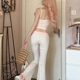 Rose Island Daisy Bow Flare Pants
