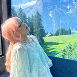 Rose Island Rose Mist Floral Mini Cape