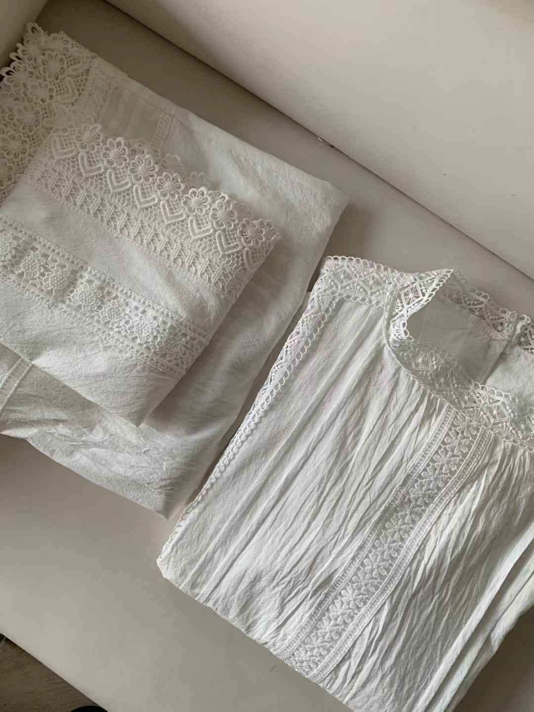 Get trendy with [Tailor Made] Autumn Melody Cotton Set -  available at Peiliee Shop. Grab yours for $88 today!