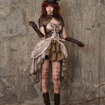 Get trendy with [Blood Supply] Dragon Era steampunk short Cake mini Skirt - Skirt available at Peiliee Shop. Grab yours for $55 today!