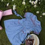 Blue Gingham Vintage 1997 Babydoll Dress
