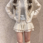 Get trendy with Snow White’s Floral Knitted Cardigan - Sweater available at Peiliee Shop. Grab yours for $23 today!