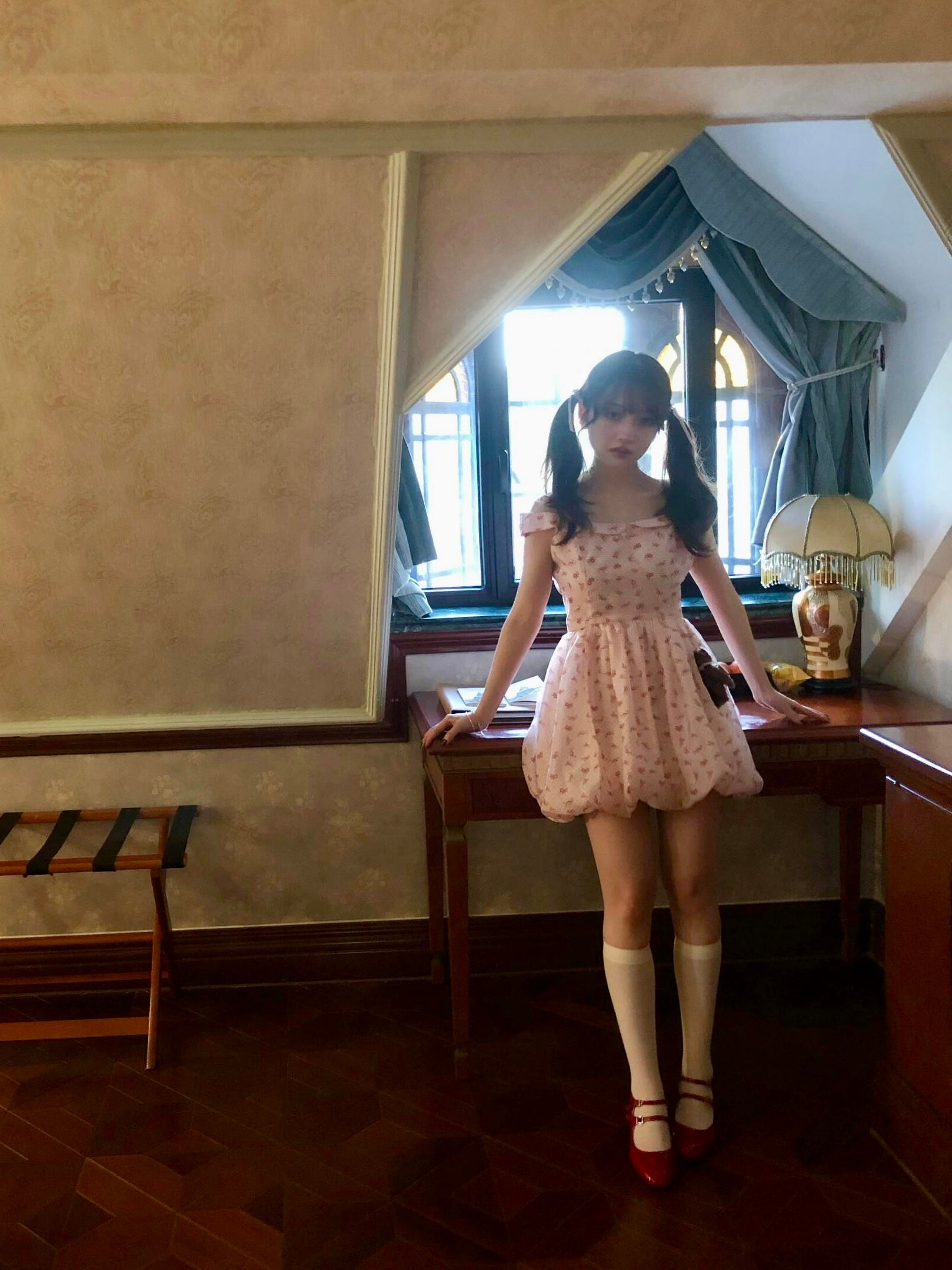 Get trendy with Rosy Doll Mini Dress - Dresses available at Peiliee Shop. Grab yours for $36.80 today!
