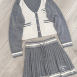 Get trendy with School days wool blended knitting cardigan skirt set - Sweater available at Peiliee Shop. Grab yours for $19.90 today!