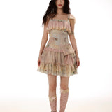Rose Island Vintage Diary Storybook Patchwork Dress JSK