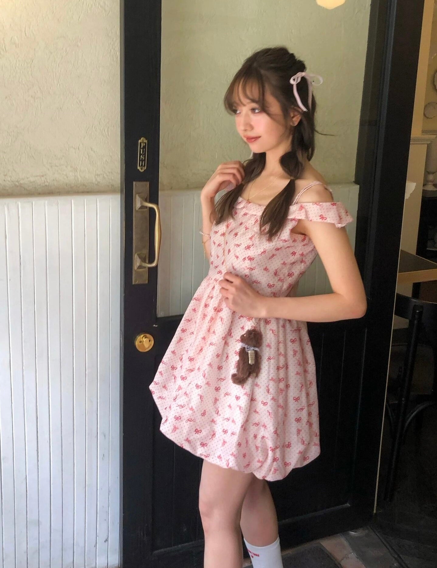 Get trendy with Rosy Doll Mini Dress - Dresses available at Peiliee Shop. Grab yours for $36.80 today!