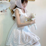 Get trendy with Cottage Angel Cotton Mini Dress - Dresses available at Peiliee Shop. Grab yours for $34 today!
