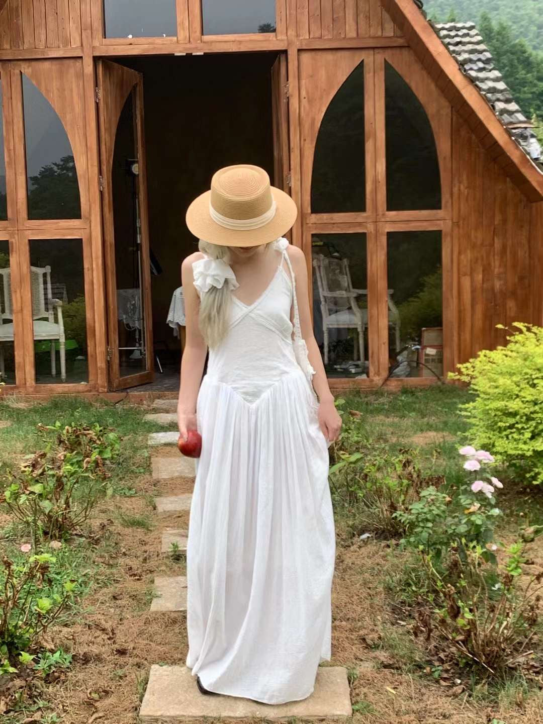 Get trendy with [Tailor Made] Pure Romance Handmade Cotton Dress -  available at Peiliee Shop. Grab yours for $89 today!
