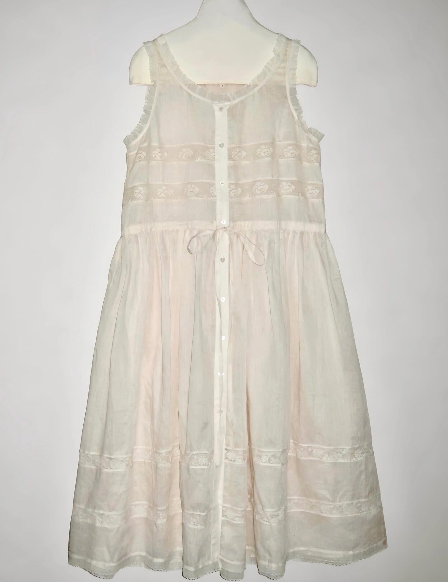 August Unicorn Swedish Summer 100% Linen Midi Dress