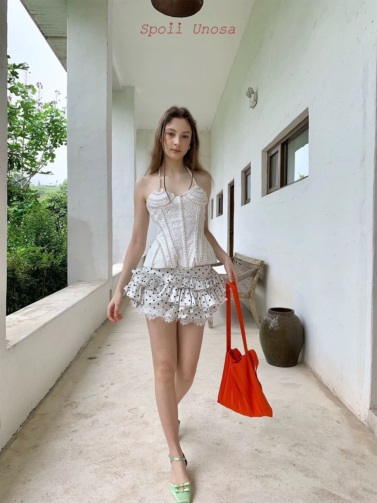 Get trendy with [SPOII UNOSA] Angelic Romance Corset Top -  available at Peiliee Shop. Grab yours for $70 today!